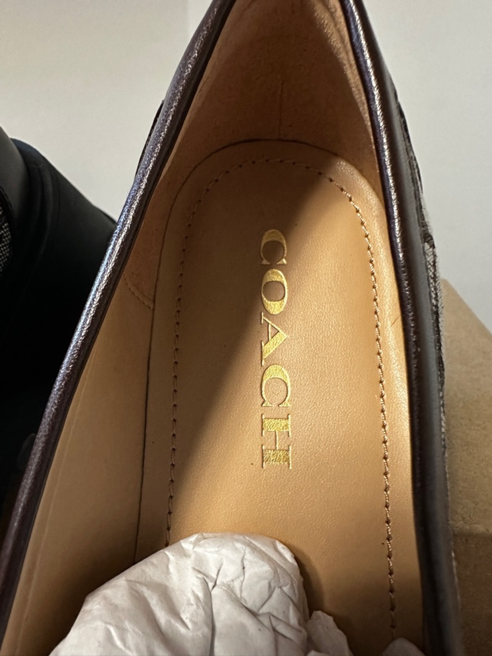 Coach Ruthie loafers in signature jacquard women’s size 8 - Picture 9 of 12